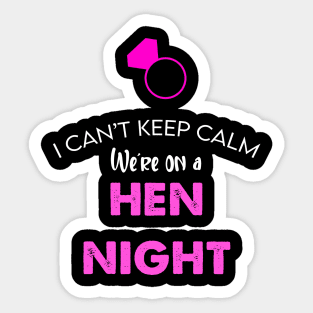 Hen Night Sticker